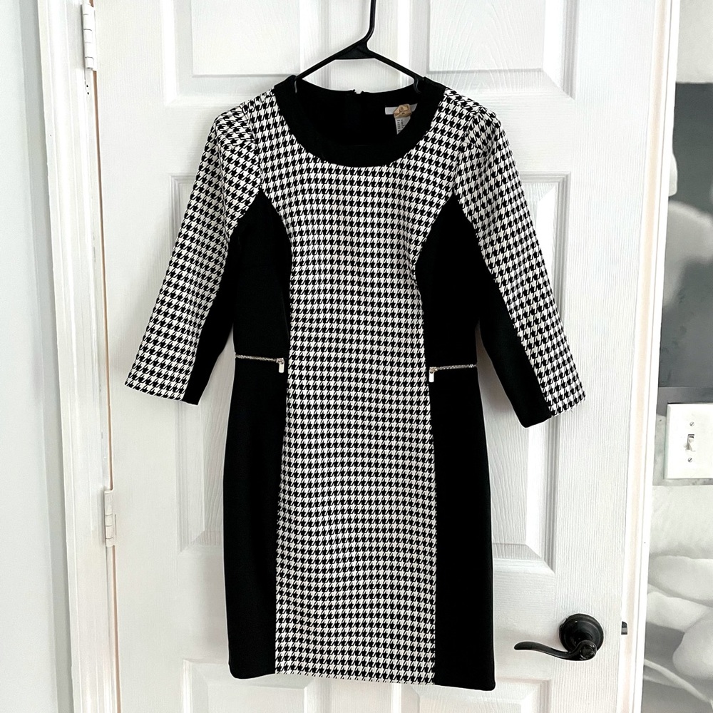 H&M dress black & white